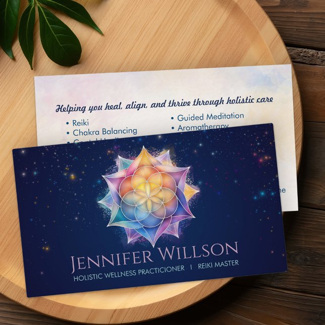 Carte De Visite Semences de vie en Lotus Flower (Créateur téléchargé)