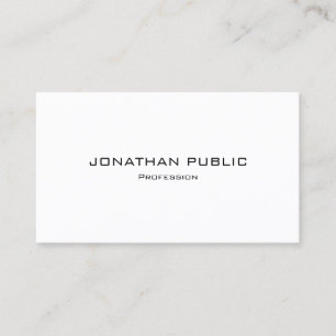 Carte De Visite Semi-brillant moderne simple Modèle professionnel
