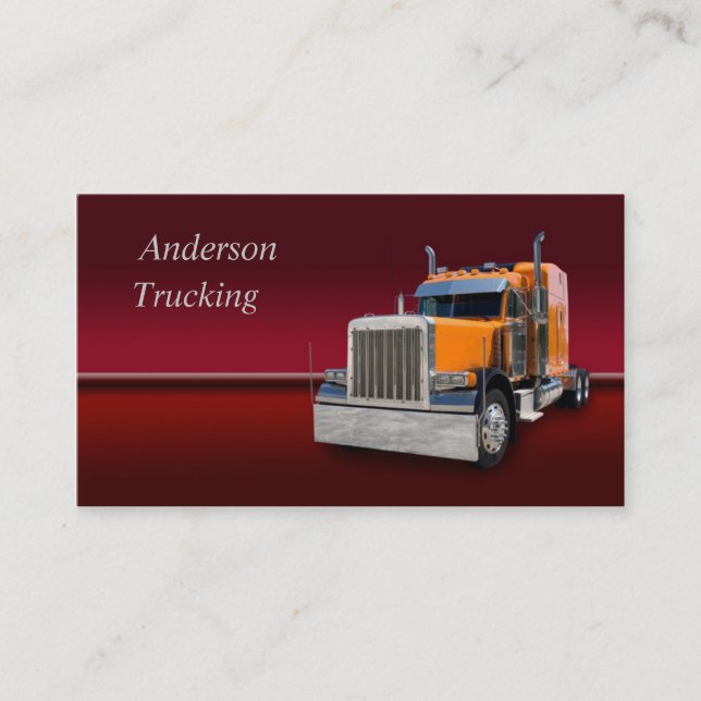 Carte de visite semi-camion (Devant)