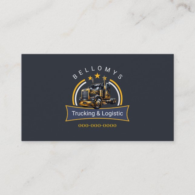 Carte De Visite Semi-camion (Devant)