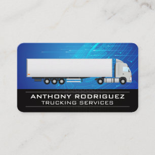 Carte De Visite Semi-remorque Transport de marchandises Techno