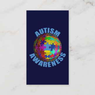 Carte De Visite Sensibilisation sur l'autisme du monde