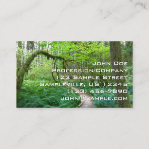 Carte De Visite Sentier des bosquets anciens du parc national Olym