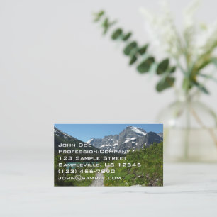 Carte De Visite Sentier Josephine Lake avec le mont Guild à Glacie
