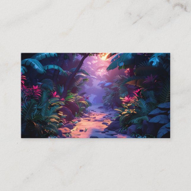Carte De Visite Sentier tropical hawaïen  (Devant)