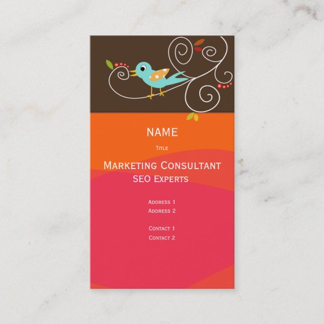 Carte de visite SEO Marketing Consultant (Devant)