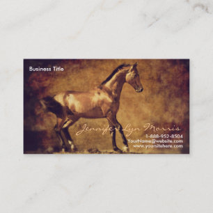 Carte De Visite Sepia Toned Rustic Horse Art