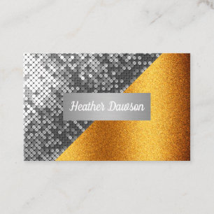 Carte De Visite Séquence et Parties scintillant