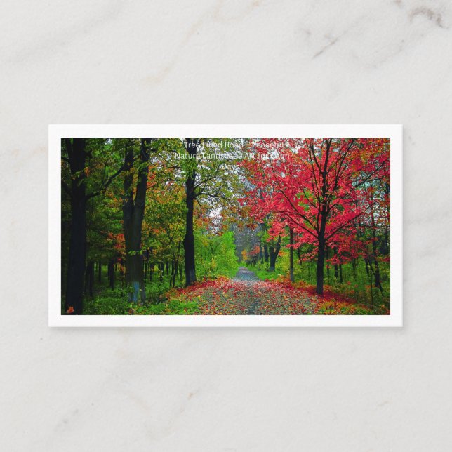 Carte De Visite Serene Forest Business Card  Professional Branding (Devant)
