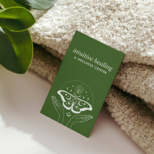 Carte De Visite Sérénité Lune : Embrassez les mains de guérison