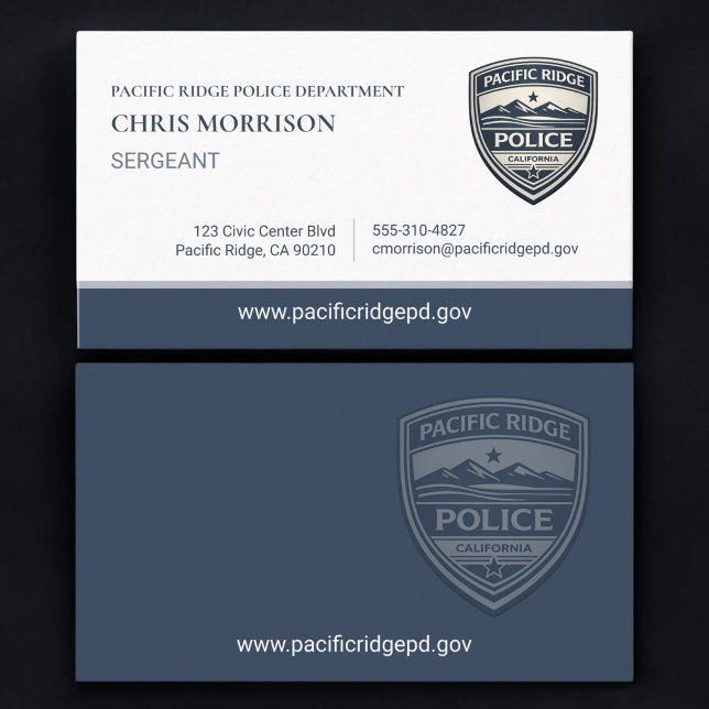 Carte De Visite Sergent de police (Créateur téléchargé)