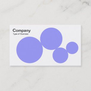 Carte De Visite Série circulaire - Bleu pâle sur blanc