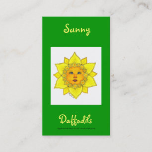 Carte De Visite Série ensoleillée #4 de jonquille