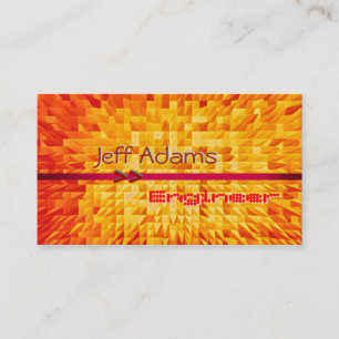 Carte De Visite Série fantastique de pixel/ingénieur/cartes de