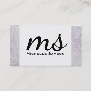 Carte De Visite Serif   Monogramme