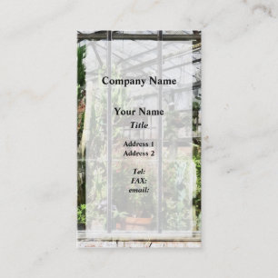 Carte De Visite Serre Avec Gros Cactus