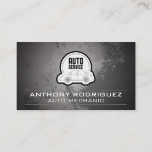 Carte De Visite Service Auto   Logo de réparation de mécanicien