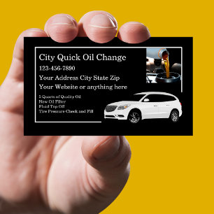 Carte De Visite Service Automobile Quick Oil Change