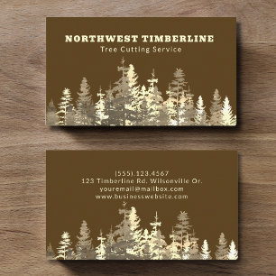 Carte De Visite Service d'ajustement de coupe d'arbre professionne
