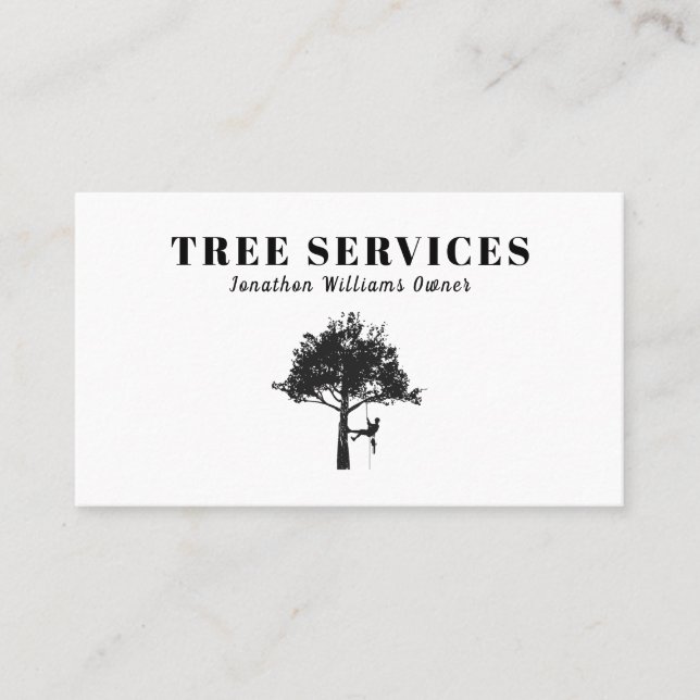 Carte De Visite Service d'ajustement professionnel de l'arborescen (Devant)