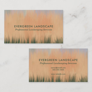 Carte De Visite Service d'aménagement paysager professionnel Blue 