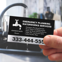 Service d'aqueduc de plomberie d'urgence Black Sil
