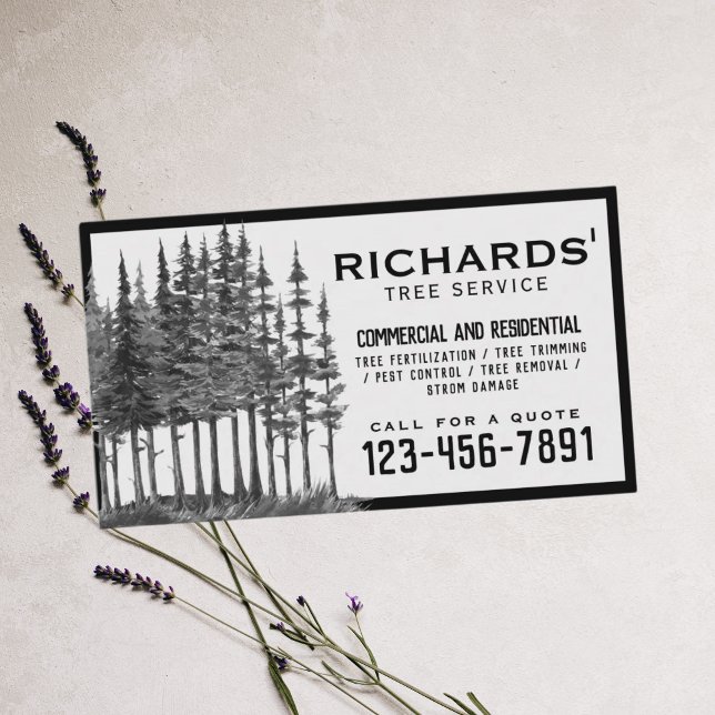 Carte De Visite Service d'arbre de paysage professionnel (Créateur téléchargé)
