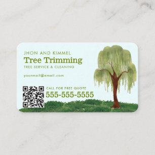 Carte De Visite Service d'arbre paysager professionnel