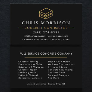 Carte De Visite Service de béton