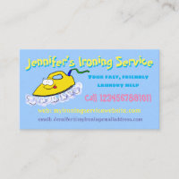 Service de blanchisserie de dessin animé amusant