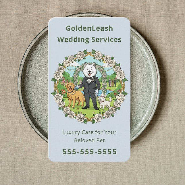 Carte De Visite Service de Chauffeur de Chien Accompagnateur de Ma (Créateur téléchargé)