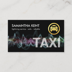 Carte De Visite Service de chauffeur de taxi ultra-rapide