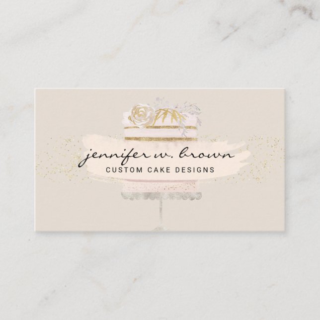 Carte De Visite Service de chef pâtisserie mariage crème pâtisseri (Devant)