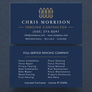 Carte De Visite Service de clôture