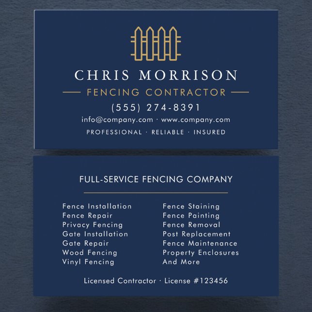 Carte De Visite Service de clôture (Créateur téléchargé)