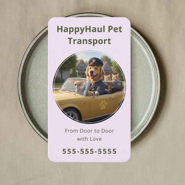 Carte De Visite Service de conciergerie de voyage pour animaux de  (Créateur téléchargé)