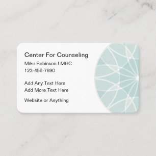 Carte De Visite Service de conseil en santé mentale moderne