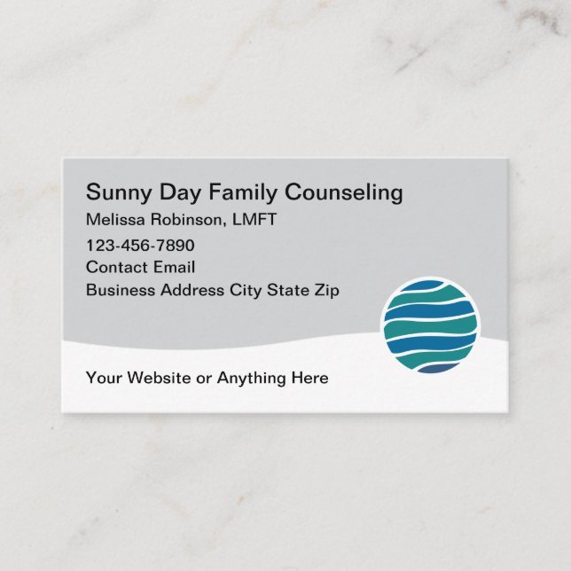 Carte De Visite Service de conseil familial agréé (Devant)
