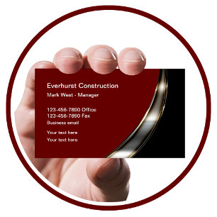 Carte De Visite Service de construction de luxe classe