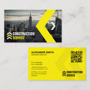 Carte De Visite Service de construction, Immeuble, Réalisateur