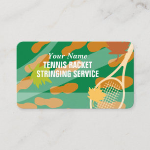 Carte de visite service de cordage de raquette de