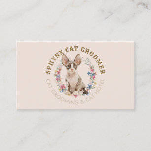Carte De Visite Service de coupe des ongles de chat à domicile