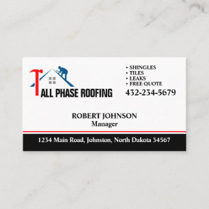 Carte De Visite Service de couverture professionnel