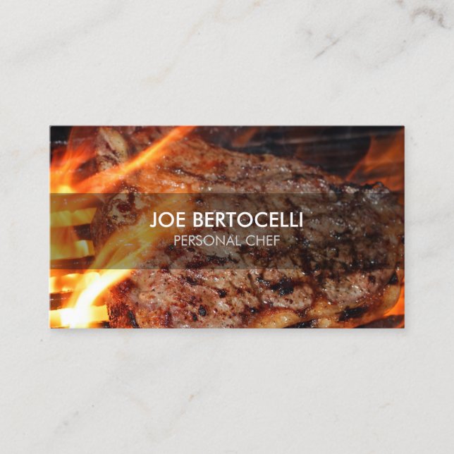 Carte De Visite Service de cuisine personnelle (Devant)