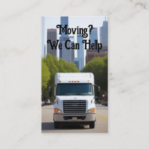 Carte De Visite Service de déménagement City Movers