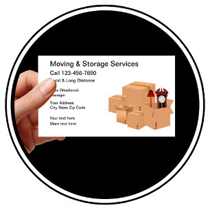 Carte De Visite Service de déménagement et de stockage