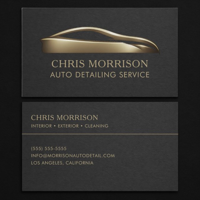 Carte De Visite Service de detailing automobile (Créateur téléchargé)