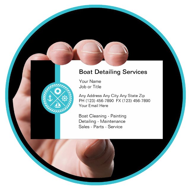 Carte De Visite Service de detailing de bateau (Créateur téléchargé)
