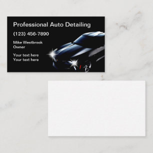 Carte De Visite Service de detailing moderne pour l'automobile