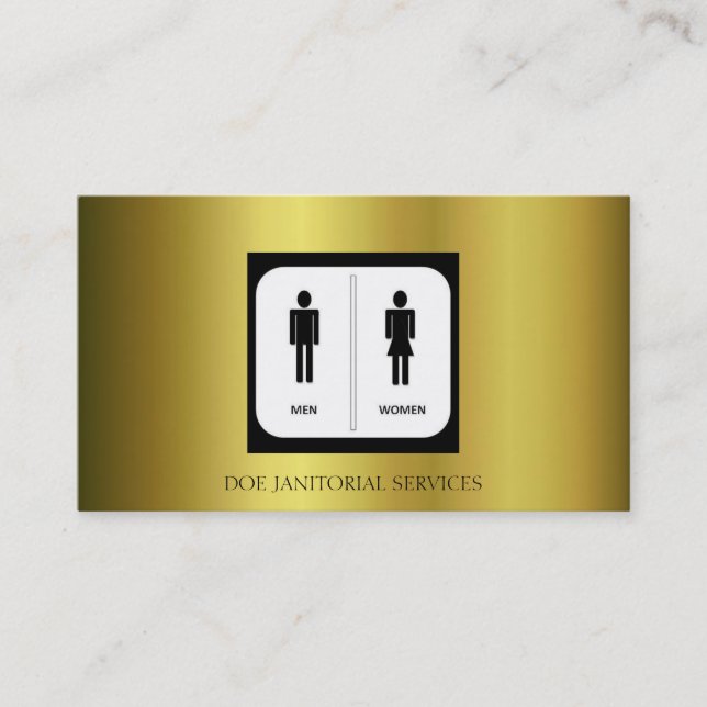 Carte De Visite Service de domestique de gardien de portier (Devant)